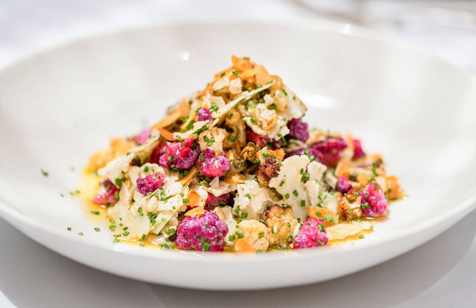 La petite maison, french restaurant and bar, plated food