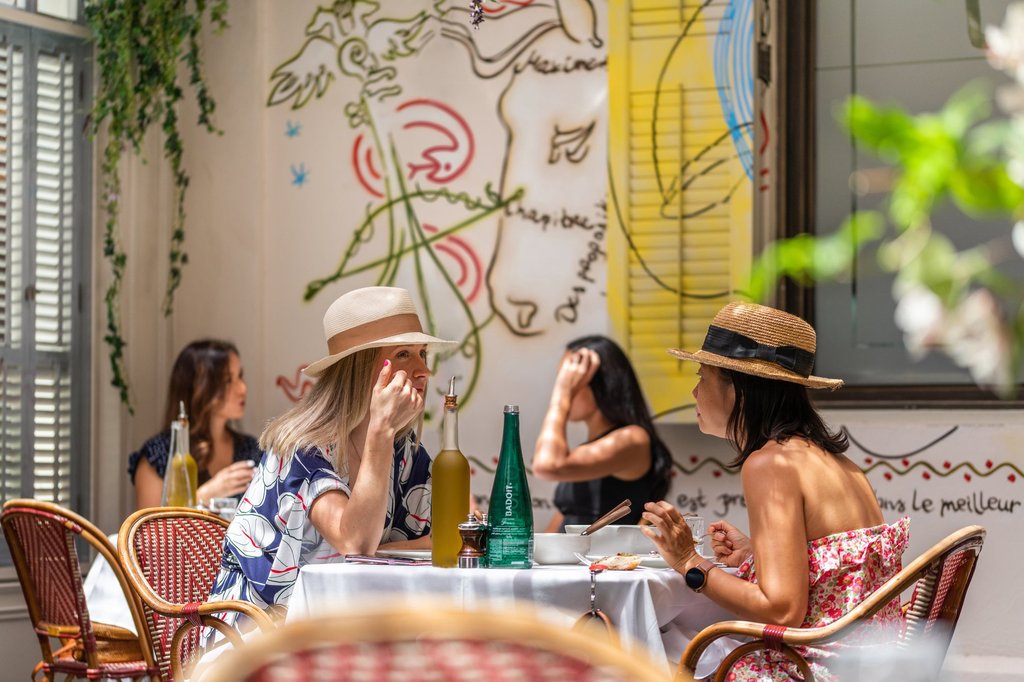 brunch on terrace