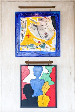 la petite maison, french restaurant and bar, art selection